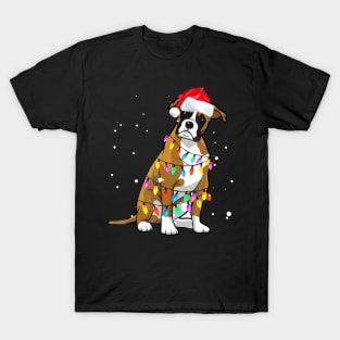 Boxer Dog Christmas T-Shirt